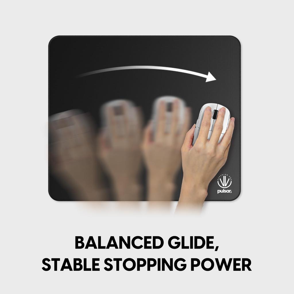 Pulsar Gaming Gears eSports Gaming Mouse Hyperion Pro 49cm x 42cm x 4mm Jet Pad, XL, Soft, (XL, Black)