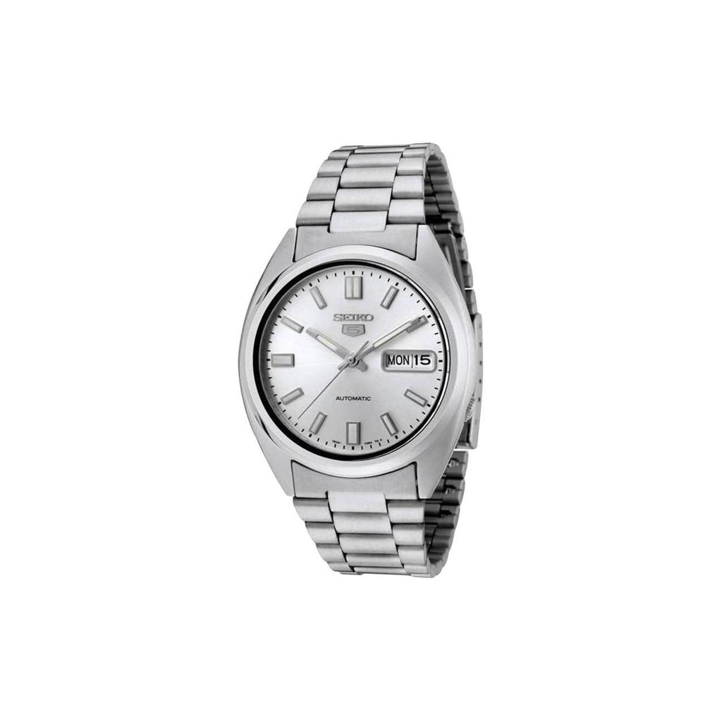 Seiko 30 Meters Waterproof Automatic Mechanical Movement Stainless Steel Watch Men watches Silver SNXS73K1