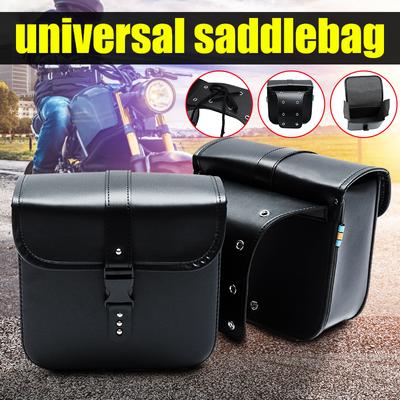 Pair Universal Motorcycle Saddle Bags Side Storage Luggage Bag Fork Tool Pouch For Honda/Yamaha/Suzuki