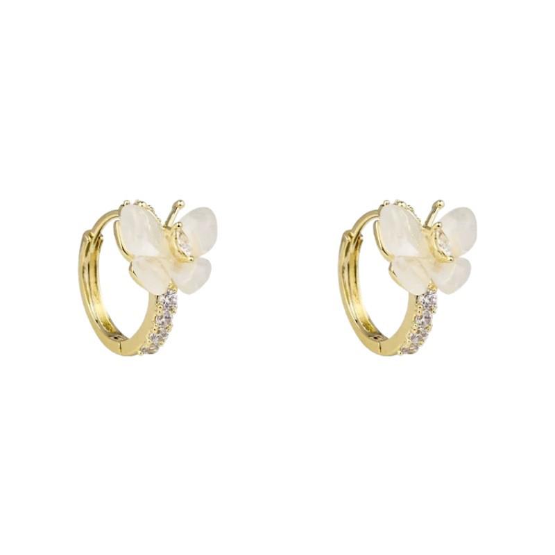 Niche Design Delicate Butterfly Earrings for Women, Fashionable and Trendy Hot-Selling Ear Accessories