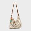 Handwoven Bag Women'S Leisure Commuter Shoulder Bag Seaside Vacation Messenger Beach Bag