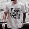 The Best Beer Is An Open Beer Graphic T Shirts Men Y2k Clothes Beer Day Drinking Party Tops Short Sleeve Tees Summer Streetwear