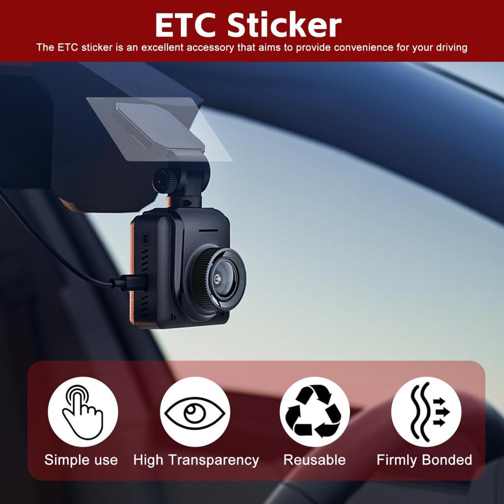 Iplusmile Car Windshield Sticker Drive Recorder Electrostatic Sheet Pack of