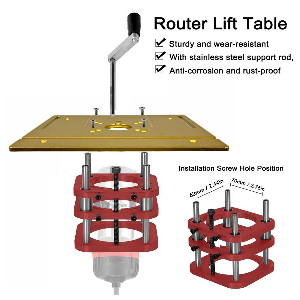 Hand Cranked Height Adjustment Router Table Base Router Base Woodworking