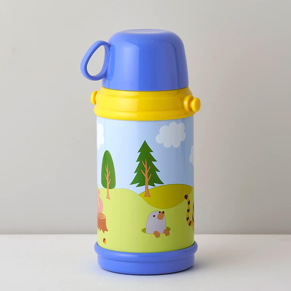 Doshisha Water Tiger Blue Kids' Bottle, 2-Way, 600ml,