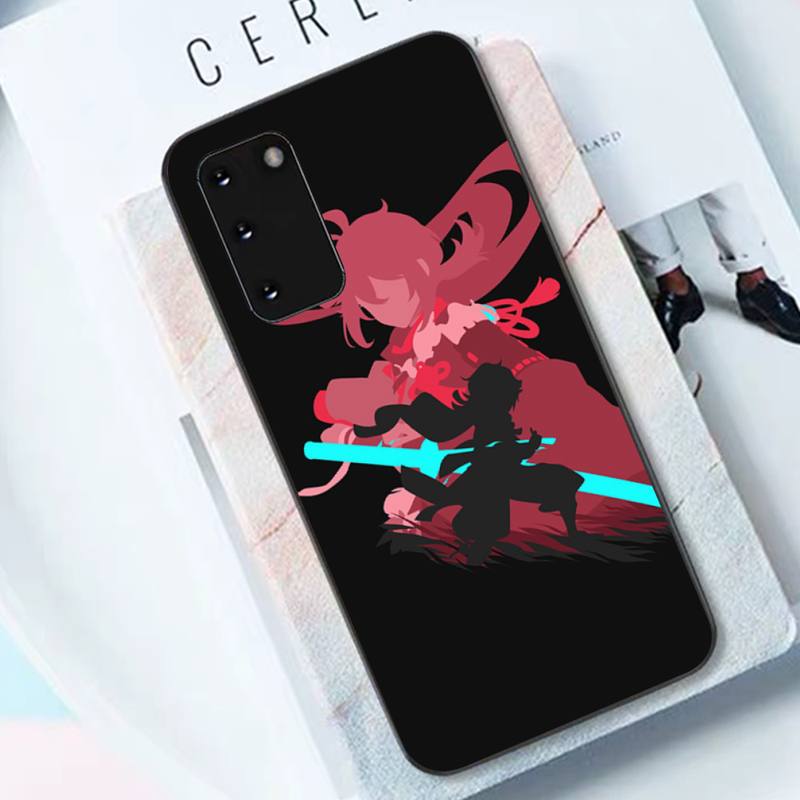 Genshin Impact Kazuha Zhongli Hutao Xiao Pouzdro na telefon pro Samsung S10 21 20 9 8 plus lite S20 UlTRA 7edge