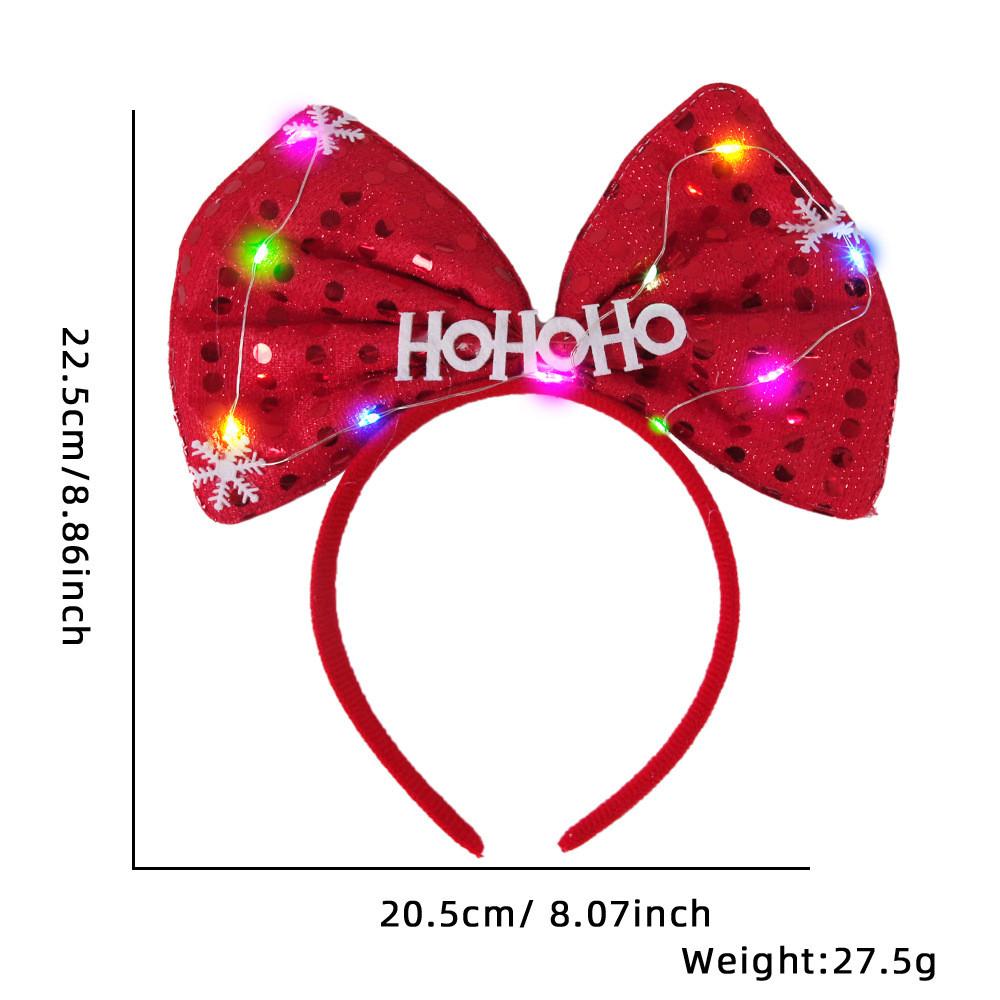 Christmas Festive Cartoon Headbands With Illuminated Reindeer Antlers Perfect For Parties Holiday