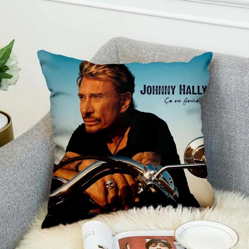 Johnny Hallyday 3d All Ove Printed Pillow Case Polyester Decorative Pillowcases Throw Pillow Cover Style-3