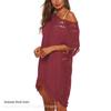 V-Neck Crochet Patchwork Beach Cover-Up Skirt - Sexy & Loose, Hollow-Out Design, Short Length, Available in 10 Colors