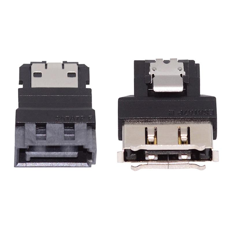 

SA-082 2 шт./набір SATA 7Pin (тато) до ESATA (мама) та зовнішній ESATA до SATA адаптер-подовжувач для SSD-диска As Shown A