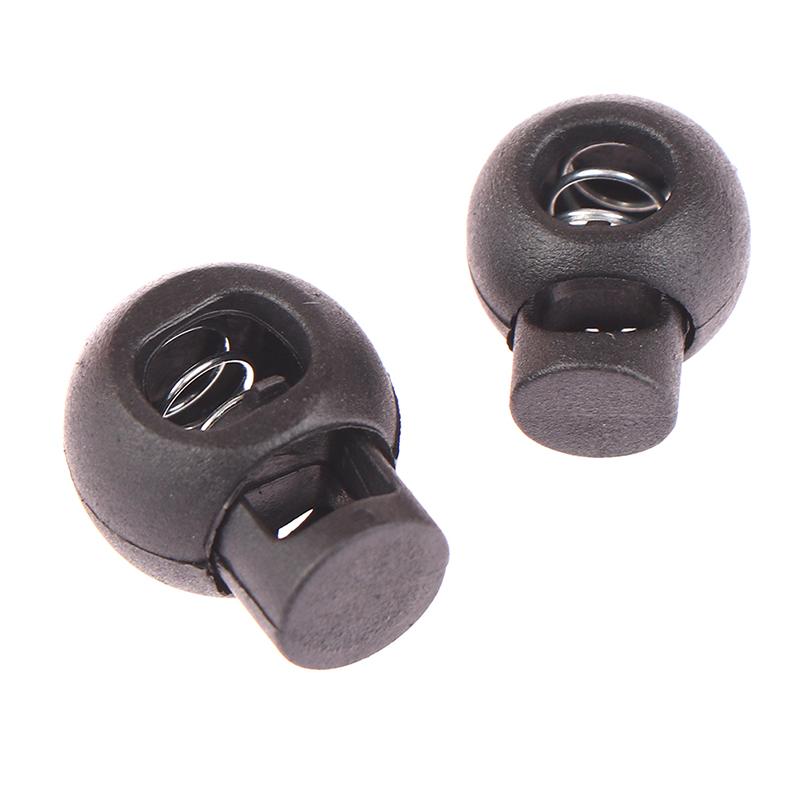 50Pcs Rope Cord Locks Clip Ends Round Ball Shape Luggage Lanyard Stopper Sliding Plastic Sewing Garden Home Cord Locks