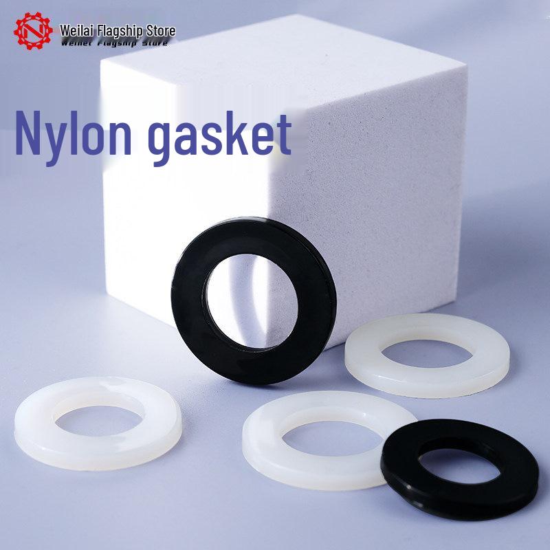 Nylon Insulating Flat Washer: Plastic/Rubber, M2-M12 Sizes