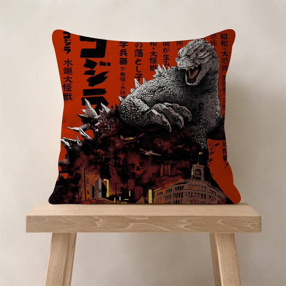 

pc GGodzillas Anime Cushion Cover Car Throw Pillow Case For Sofa Car Christmas Gift 30x30 cm