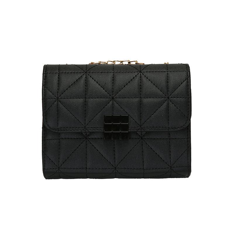 

Rhombus Xiaoxiangfeng embroidery thread small square bag 2024 new women s trendy Korean temperament versatile oblique span bag shoulder чорний