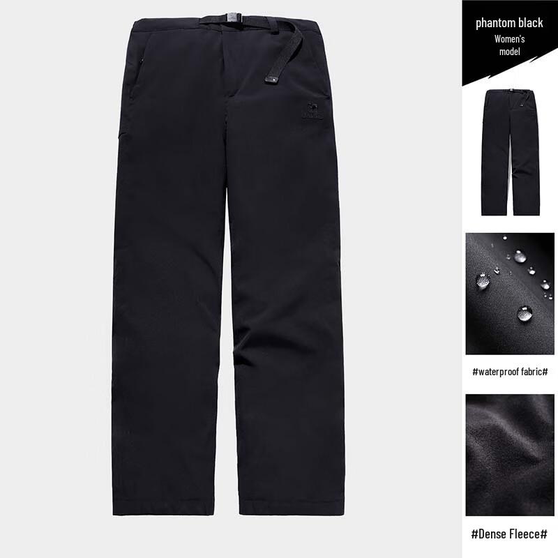 CAMEL Women s Winter Fleece-Lined Straight-Leg Softshell Pants A24CA49801 L