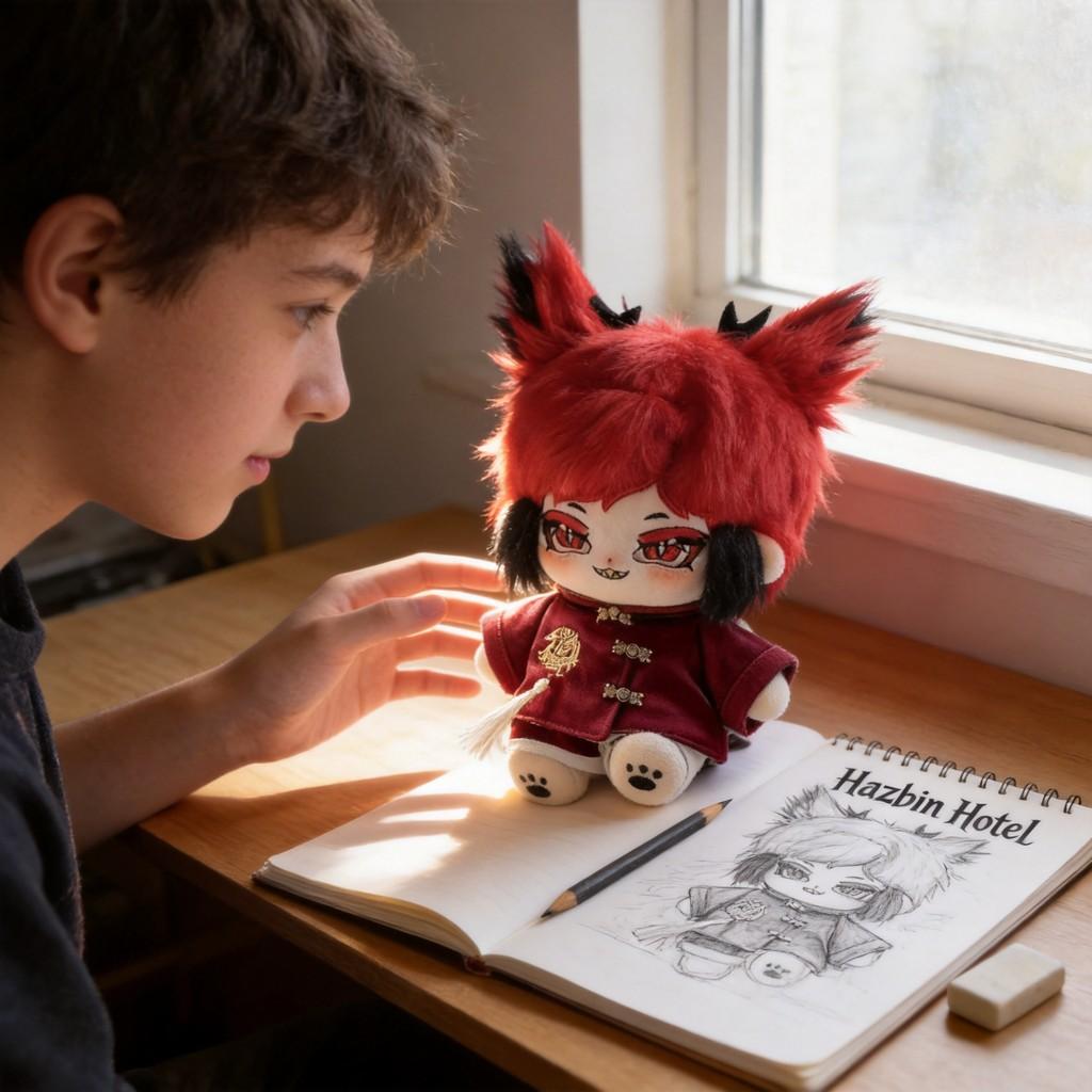 Hazbin Hotel Alastor Radio Demon Plush Doll With Removable Clothing For Teens And Collectors