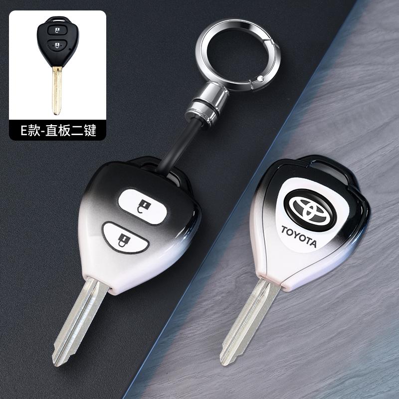 For Toyota Camry Reiz Yaris Vitz Vios Rav4 Ractis Auris HiLux Corolla Fortuner Prado Verso 2/3 Buttons TPU Car Key Case Cover