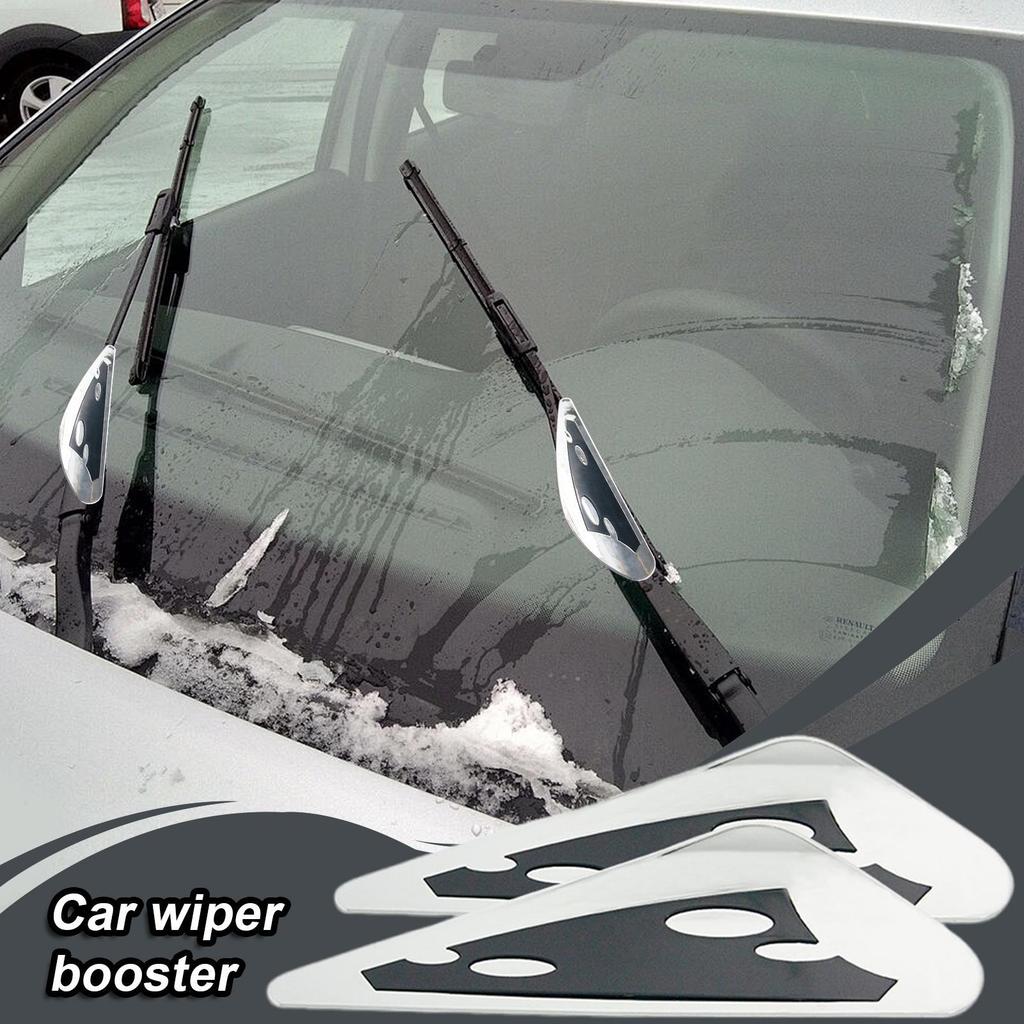 Universal Windshield Wiper Blade Booster, 1Pair Pressure Enhancement Kit for Car Truck SUV, Easy Install for Better Wiping