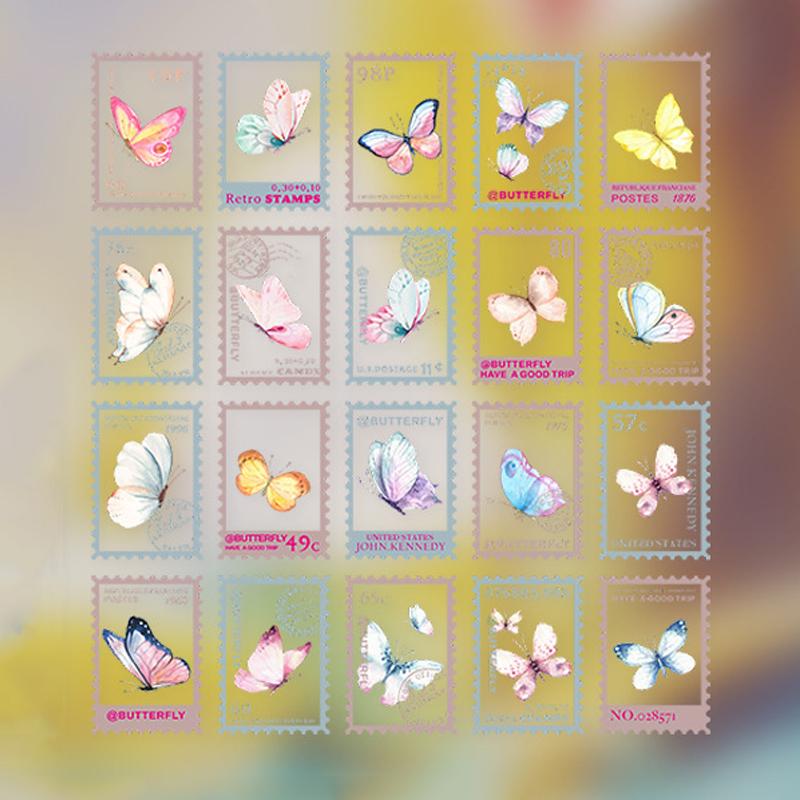 

Набор наклеек для домашних животных «сделай сам», декоративные наклейки, цветочные марки, справочник, цветочные почтовые мечты, серия 8