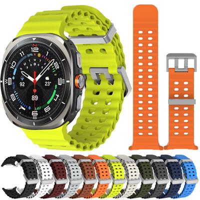Marine Band Apyrankė Samsung Galaxy Watch Ultra 47mm Sportinė Silikoninė Apyrankė Samsung Galaxy Ultra Laikrodžio Apyrankės Priedai