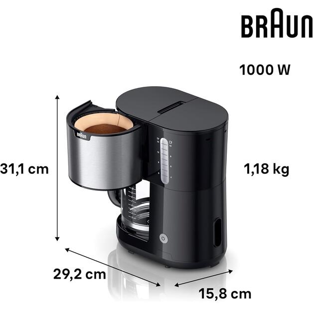 Кофеварка Braun KF 1500 BK (0X13211065)