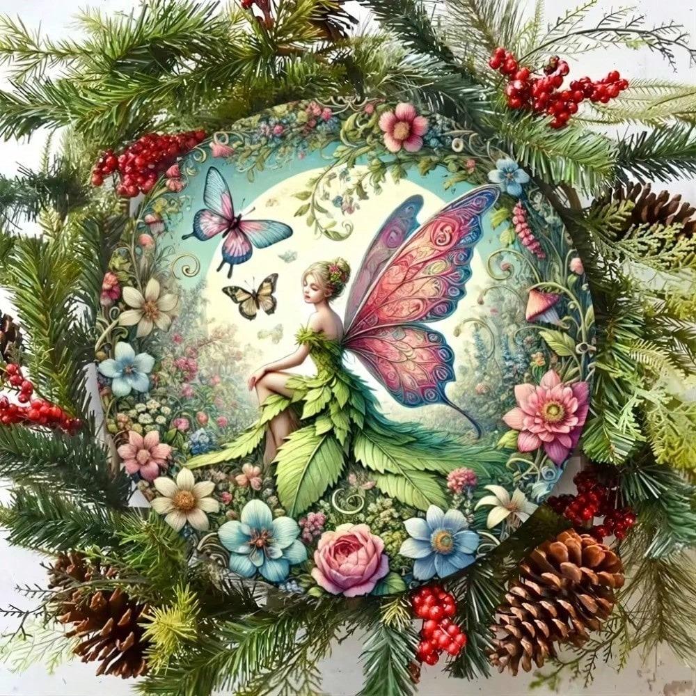 Modern Farmhouse Apple Metal Sign Rustic Kitchen Wall Decor Artificial Apples Metal Basket