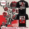 Japanese Geisha 3D Printing summer Men's Lightweight Breathable T-shirt Street Trend Fashion Wear Casual Top Moisture Wicking