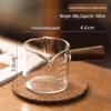 Heat-Resistant Glass Milk Jug with Acacia Handle - Mini Measuring Cup for Coffee & Baking