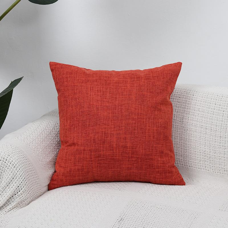 Pevná povlak na polštář z lnu a bavlny Jednoduchý povlak na polštář Severský Boho dekor Accentuální povlak na polštář na pohovku 45x45 cm 2 ks