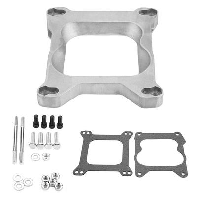 Qiilu Carburetor Mounting Gasket, 3/4" Open Carburetor Adapter 4bbl Quadrajet Manifold
