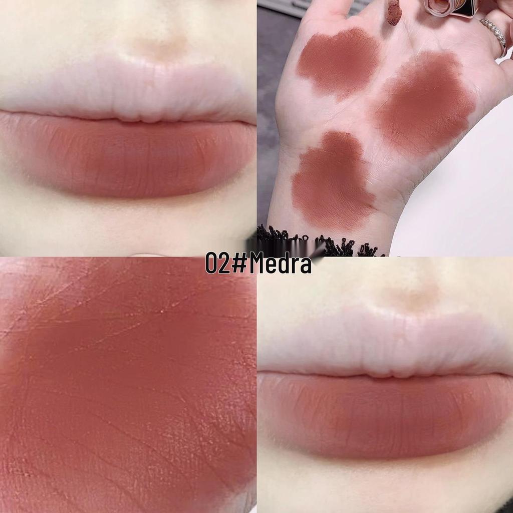 Gege Little Bear Velvet Lip Glaze: Soft Nude Matte, Waterproof, Skin-Brightening Lipstick.