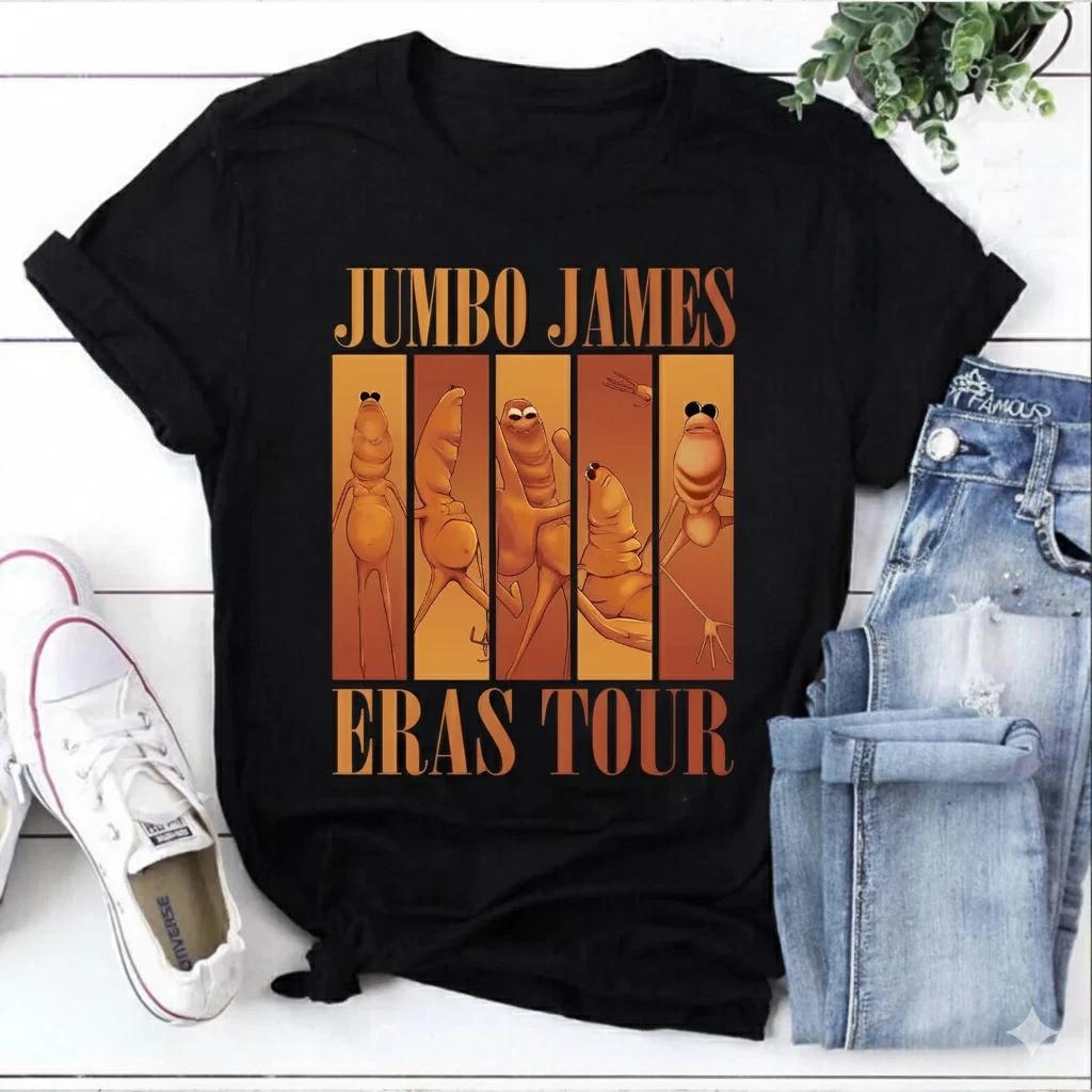 Unisex Adult Funny Music Jumbo James Eras Tour Fny Cartoon Graphic ... M