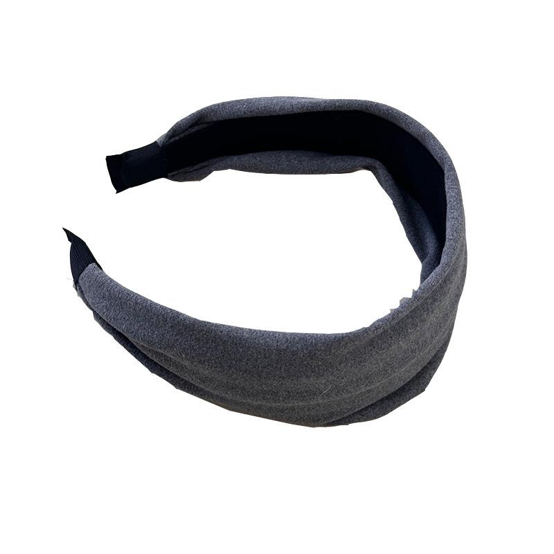 Autumn and Winter Women's Suede Wide Headband High Quality Pressed Hair Headband Multiple Colors Ornament