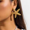 Beach Starfish Pendant Necklace Fashion Stud Earring Jewelry Clavicle Chain