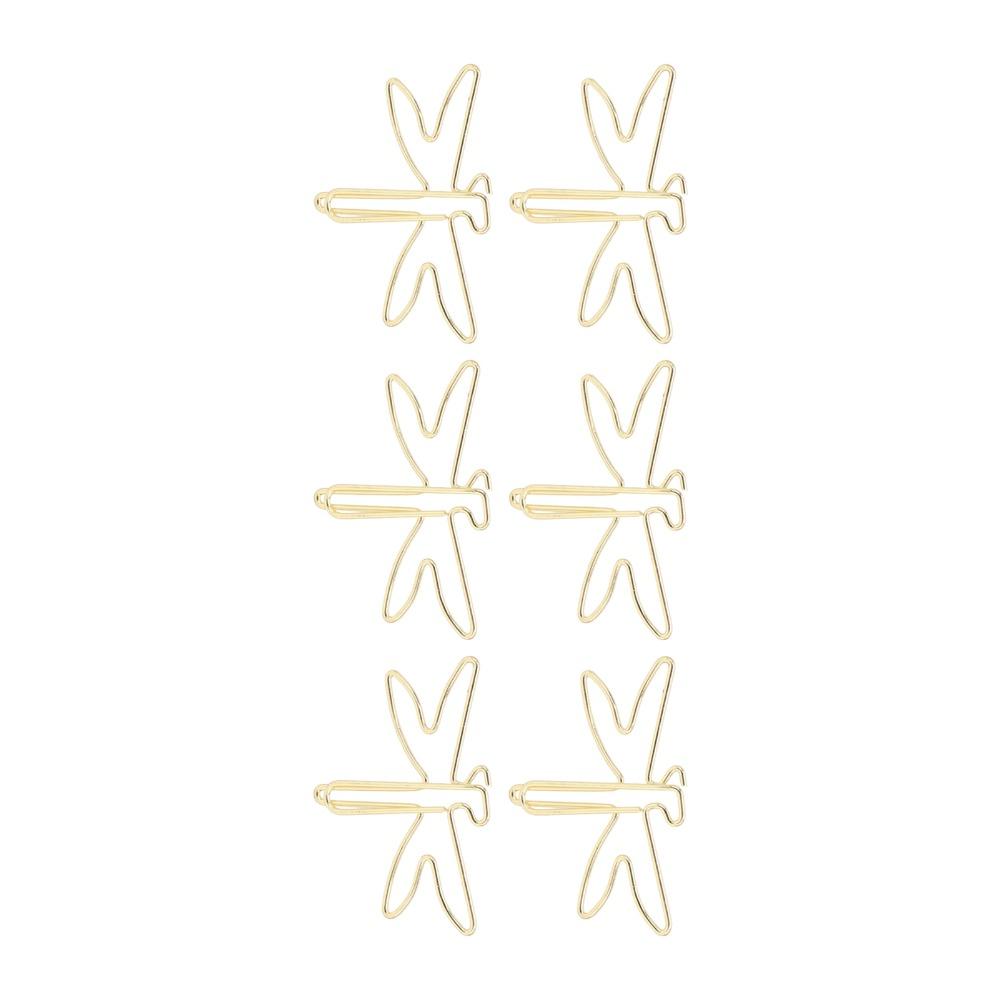 100Pcs Electroplating Metal Large Cute Paperclips Gold Jumbo Wide Paper Clips  Photo Clips