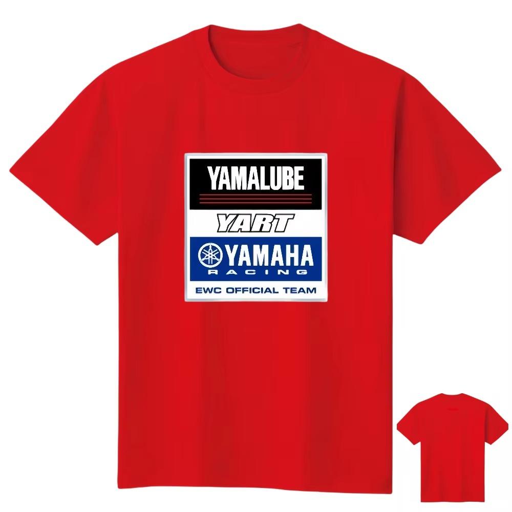 More New 2025Summer Yamaha Car Motorcycle Racing Locomotive Men's T-Shirt Printed Locomotive Loose Crew Neck K2Y Short Sleeve