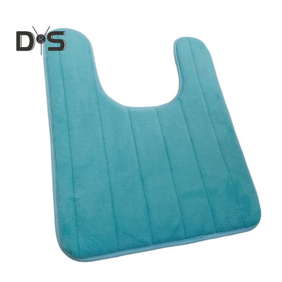 U-Shaped Floor Mat Wear Resistant Non-Slip Super Water Absorption Easy To Clean Fast Dry Bathroom Toilet Mat