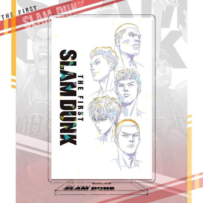 SLAM DUNK Standing Anime Laser Stand Action Figure Doll Sakuragi Hanamichi Kaede Rukawa Model Plate Holder Desk Decor Fan Gift