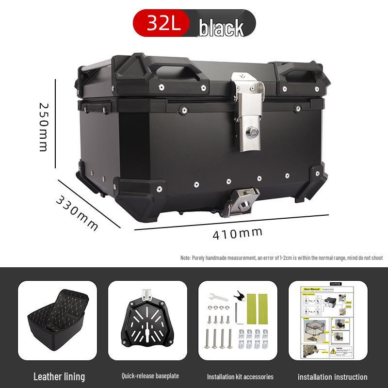 45L/100L Large Capacity Aluminum Alloy Electric Vehicle Tail Box for Motorcycles & Electric Bicycles