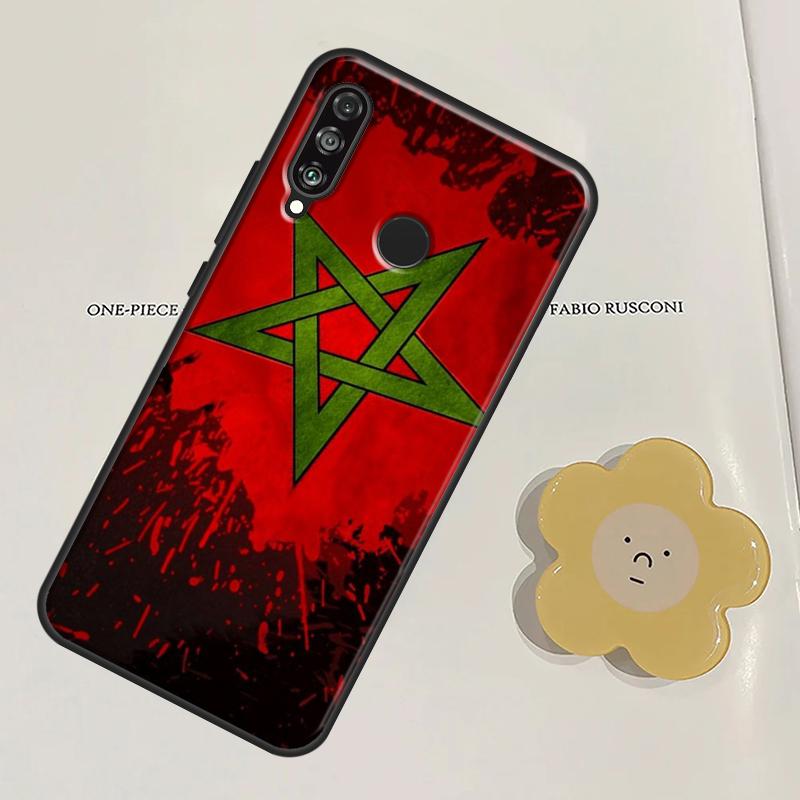 

Morocco Moroccan Flag For Huawei Nova Y60 Y70 Y90 Y61 Y91 3i 7i 8i 11i Nova 11 9 10 SE P20 P40 Lite P30 Pro Case P Smart 2021