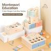 Safe Wooden Shape Color Sorting Box Geometric Educational Toy for Toddlers Learning Activity