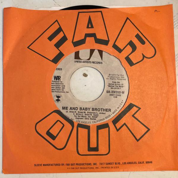 

7inch Record WAR - Me And Baby Brother UAXW350W United Artists 1973 US Soul/Funk Used