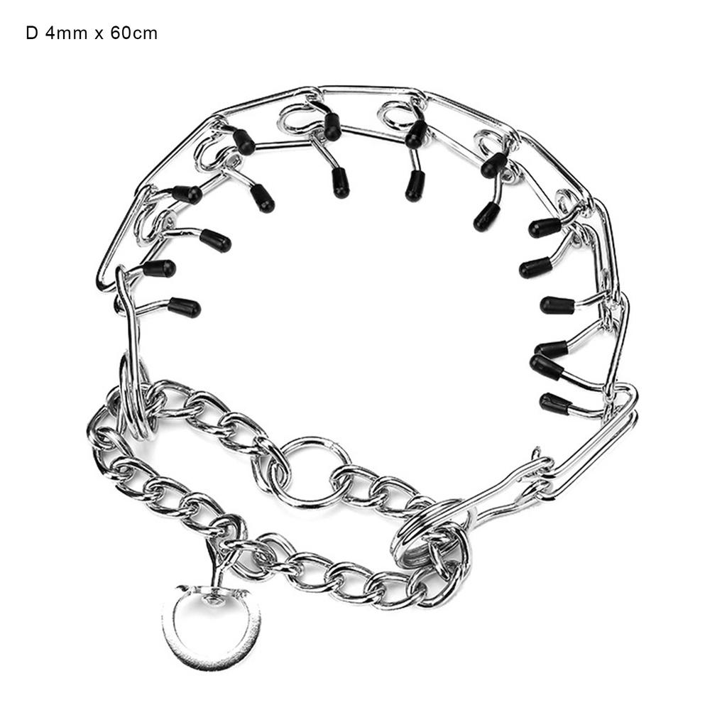 Dog Necklace Chain Chrome Stainless Steel Chain Dog Collar With Protective Case Size Individually Adjustable Dog Collar For Small Medium Dogs