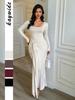 European & American Holiday Bodycon Long Sleeve Dress - Women's Autumn/Winter 2025 Collection