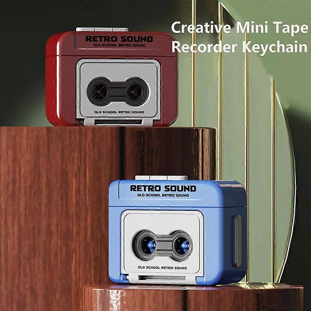 Creative Mini Tape Recorder Keychain, Vintage Recorder Tape Keychain