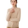Damen Kaschmir Raglanärmel Cardigan - Dünn, Rundhalsausschnitt, Einfarbig, Lockere Passform für Herbst und Winter