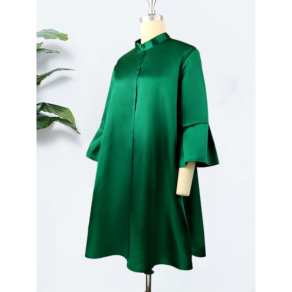 Moda Femei Elegante Maneci Lungi Mireasa Mireasa Domnioare de Onoare Nunta Midi Rochie lunga Rochii de petrecere