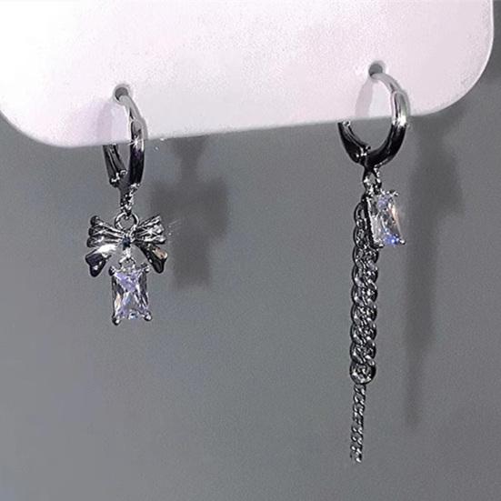 1 Set Damen Ohrringe Süß Cool Gothic Mehrere Stile Elegant Geschenk Legierung Liebesherzförmig Creolen Hänge Stecker Ohrringe Set für Verabredungen