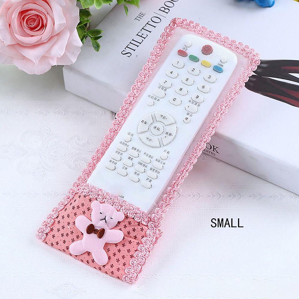 Greaseproof Remote Control Cover Self-adhesive Seal S M L Lace Cover Bear Style Multi-purpose Remote Control Dust Cover MEDIUM