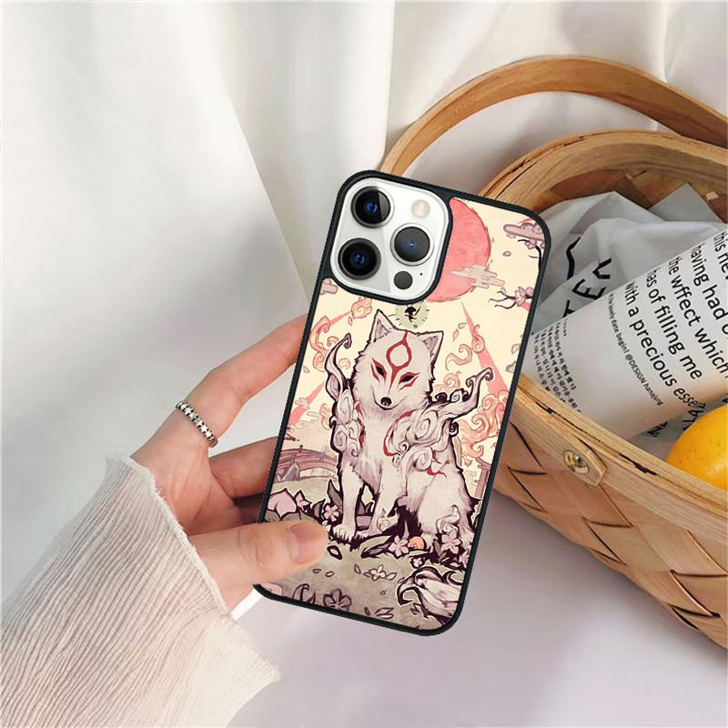 Kitsune Fox Art Celular Mobile Smartphone Cases For iPhone 17 Air 16 15 14 12 13 11 Pro MAX Plus Coque Fundas